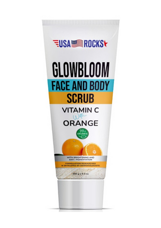 Face and Body Scrub With Vitamin C with Orange