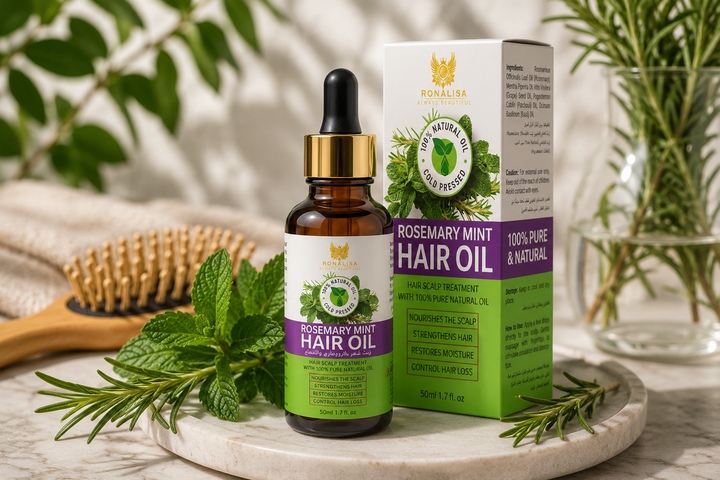 Ronalisa Rosemary Mint Hair Oil for Hair Fall, Hair Growth and Thinning Hair