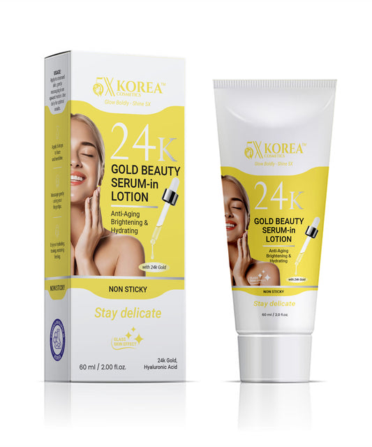 24 K Gold Beauty Serum In Lotion