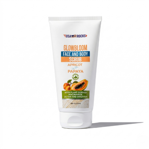 Face and Body Scrub With Apricot & Papaya Extract