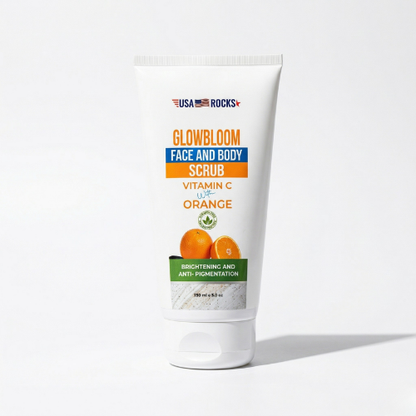 Face and Body Scrub With Vitamin C with Orange