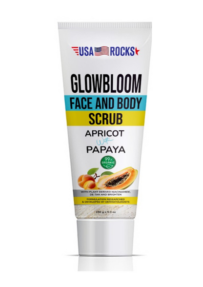 Face and Body Scrub With Apricot & Papaya Extract