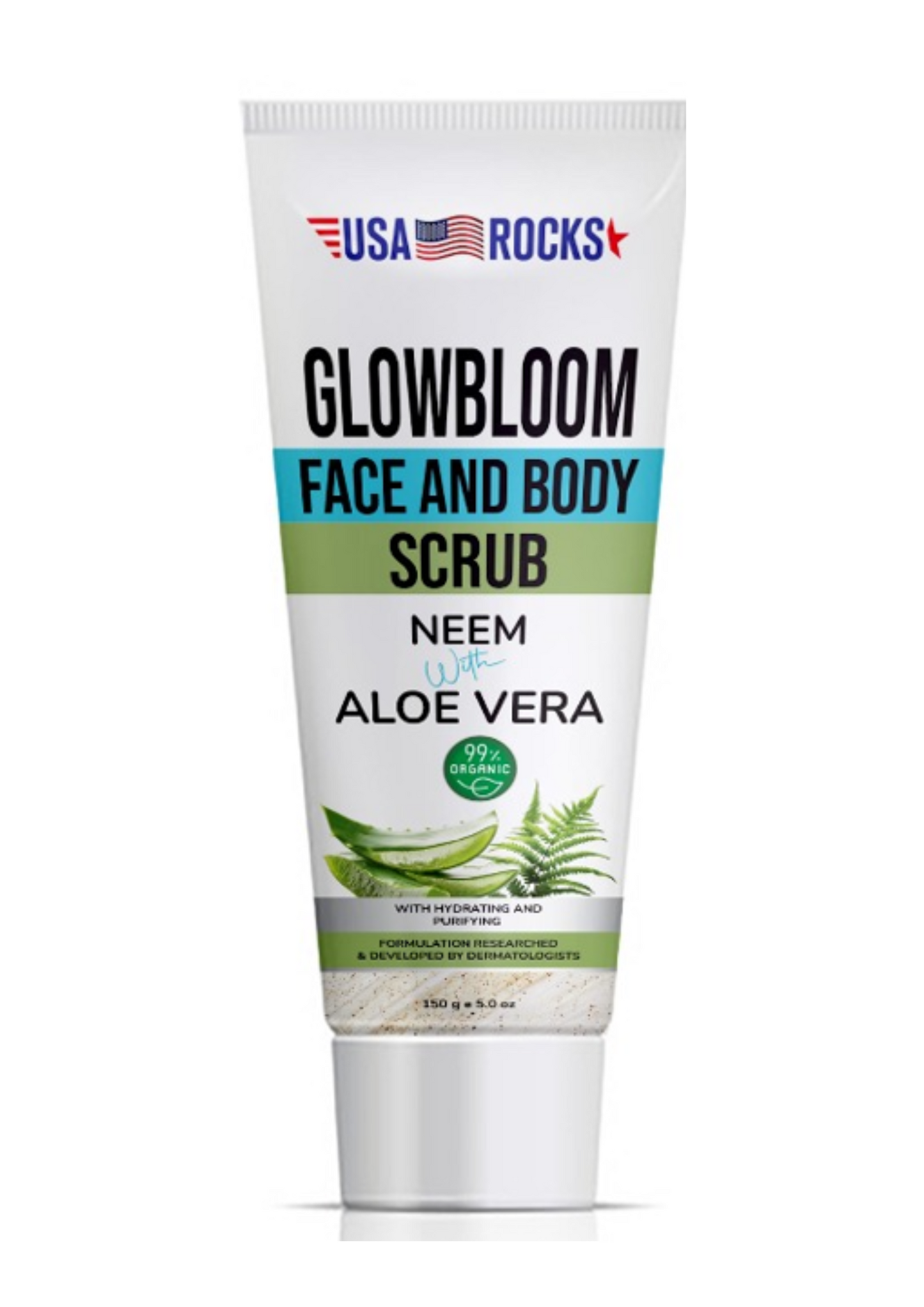 Face and Body Scrub With Neem & Aloe Vera