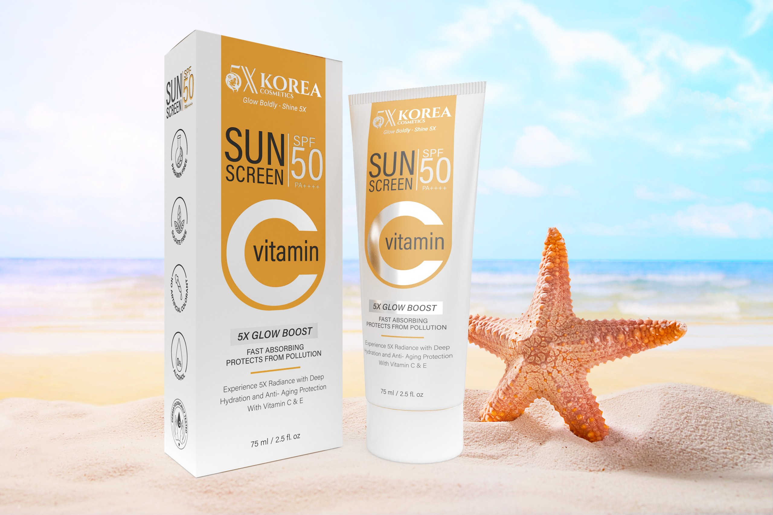 SPF 50 with Vitamin C & E sunscreen